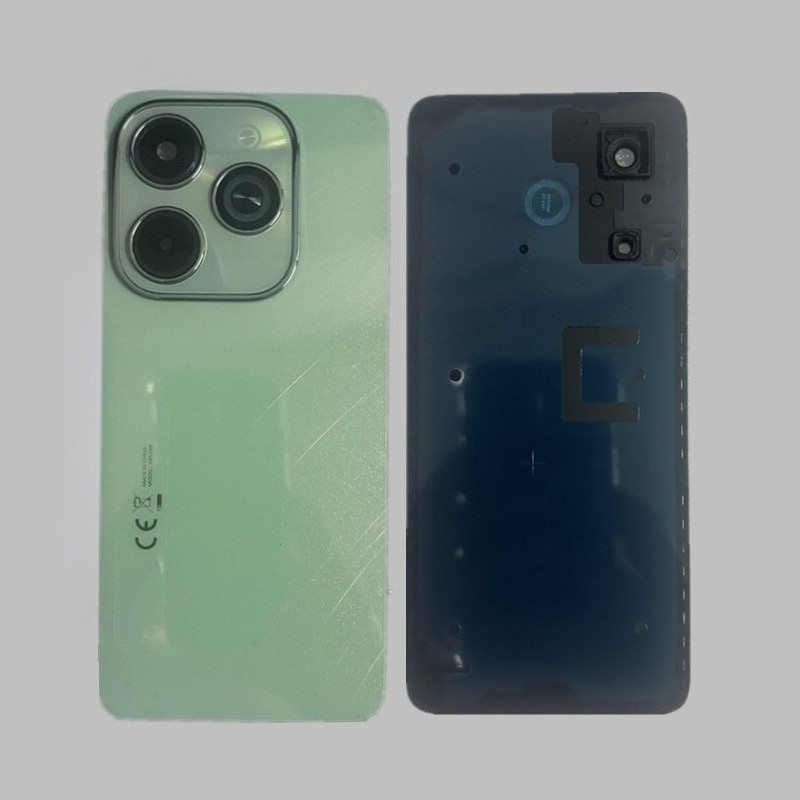 สําหรับ Infinix Hot 40i X6528B X6528 ฝาหลังแบตเตอรี่เคสพร้อมชิ้นส่วนซ่อมเลนส์กล้อง