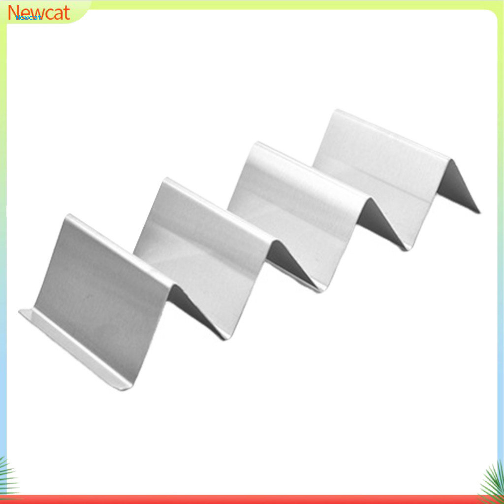 {Newcat} Taco Presentation Stand Taco Rack Tray Holder Stainless Steel Taco Holder Stand Reversible 
