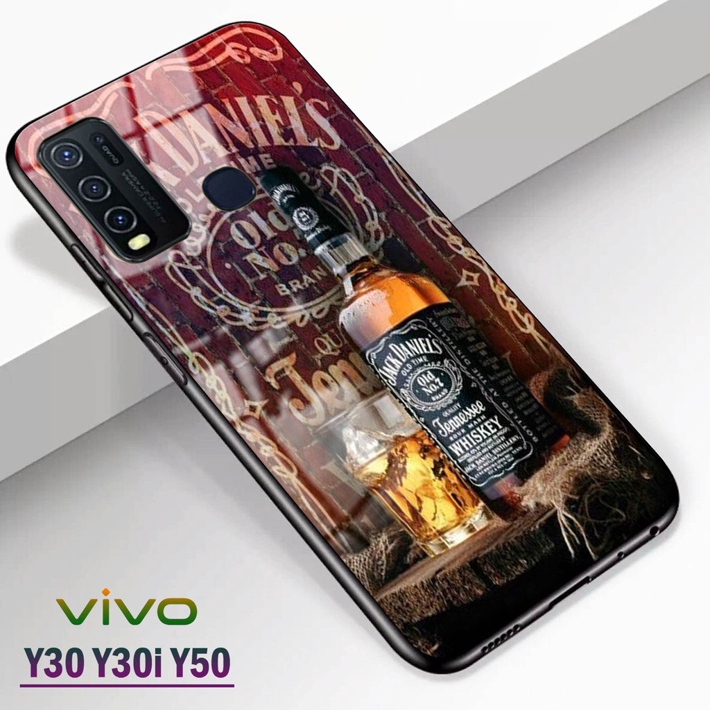 Softcase Glass Kaca VIVO Y30 Y30i Y50 - Casing HP VIVO Y30 Y30i Y50 [ S09 ].