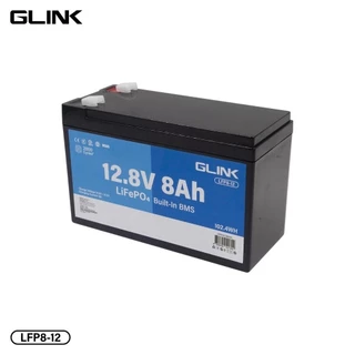 GLINK Life PO4 Battery แบตเตอรี่ 12.8V 8A มีระบบ BMS ในตัว รุ่น LFP8-12