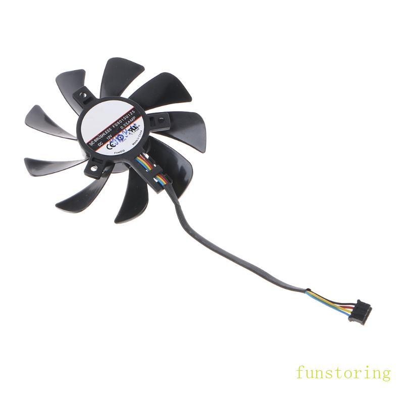 FUN 85MM Cooler พัดลม 4Pin 12V 0 55A FD9015U12S VGA พัดลมกราฟิกการ์ดพัดลมสําหรับ Sapphire HD7770 775