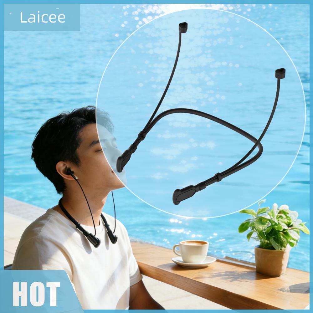 [Laicee.th] หูฟังสายป้องกันการสูญหายซิลิโคนหูฟังเชือกซิลิโคนอ่อนนุ่มสายคล้องคอกีฬาเข้ากันได้สําหรับ 