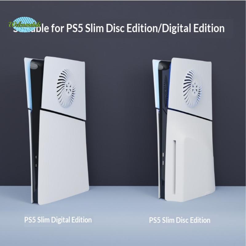 [WLB-t] สําหรับ PS5 Slim คอนโซล Faceplate พร้อม Cooling Vent Upper Top ครึ่งแผ่นหน้า Playstation 5 Slim เปลือกป้องกันใหม่
