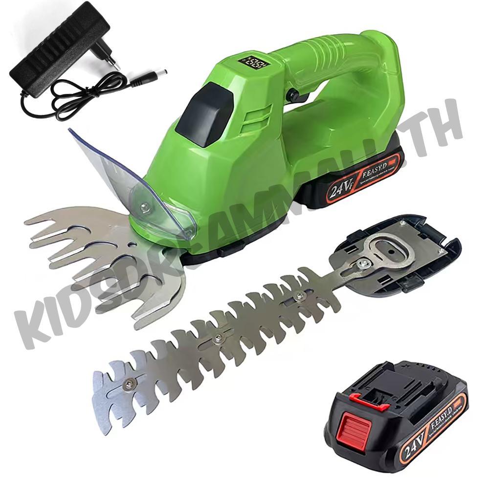 ไร้สาย Hedge Trimmer แบตเตอรี่และ Charger ไร้สายหญ้าเฉือน Bush Trimmer สําหรับ Bush Tree Garden สนาม