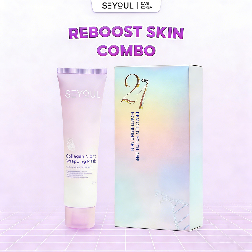 SEYOUL Combo 21days + Collagen Peeling Mask Seyoul Brightening Set Advance,Remould Youth Skin For An