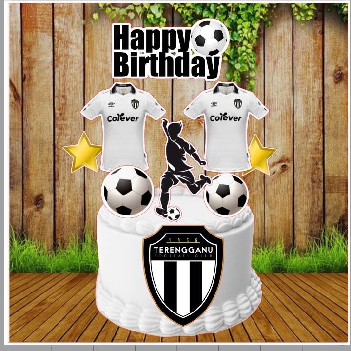 (Muchknow) Terrenganu Fc Ball Cake Topper 001