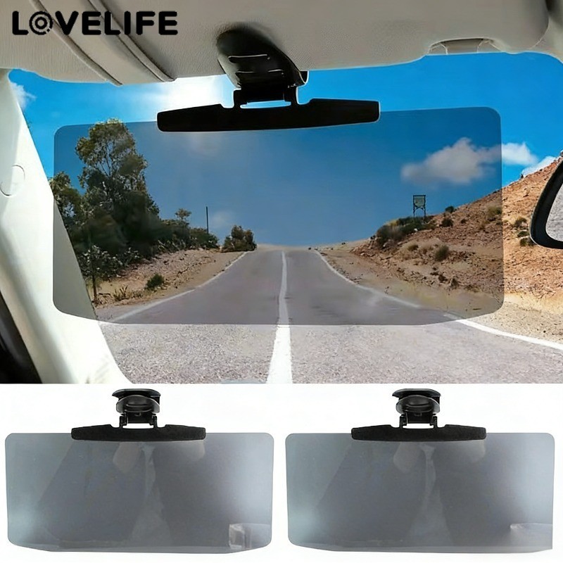 [AUTO&3C]PMMA Car Sun Visor Extender | แผ่นบังแดดคลิปแบบปรับได้ป้องกัน UV สําหรับรถยนต์/รถบรรทุก|อุปกรณ์เสริมวิสัยทัศน์ใส