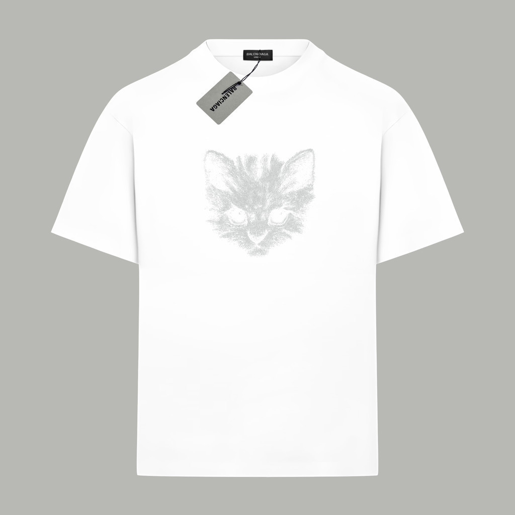 BALEN * CIAGA Star คลาสสิกรอบคอแขนสั้นเสื้อยืดผู้ชายผู้หญิงกีฬาสไตล์ All-Match ใหม่ Niche อินเทรนด์ส