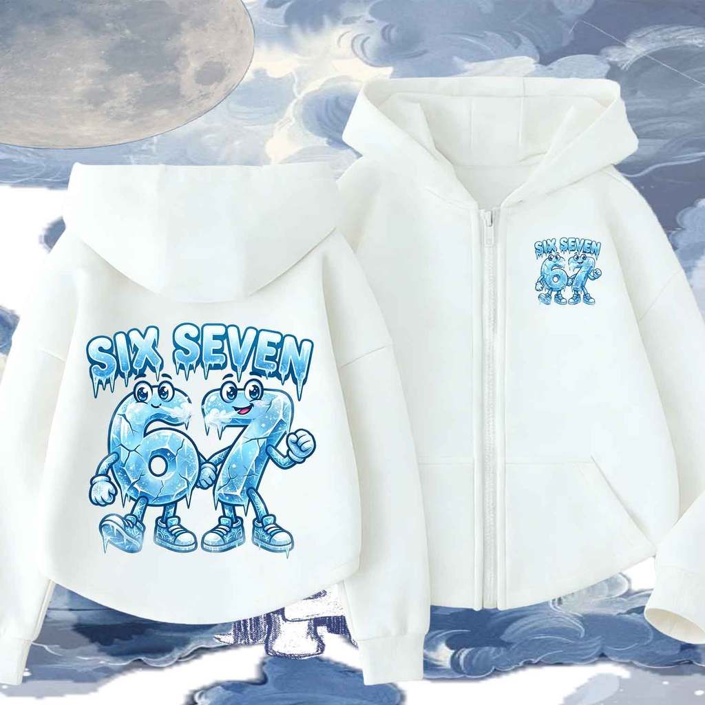 Roblox 67 Six Seven  Zip Up Hoodie Gaming Street Style Unisex Hooded Jacket  M-3XL 120-150CM