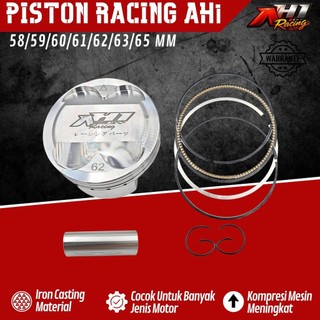 AH1 PISTON SET PIN 14 UK 58 59 60 62 63 65 MM JUPITER MX MX KING VIXION NMAX AEROX R15 XABRE LEXI - SEHER SEKER RING PEN KLIP ORIGINAL AH ONE THAILAND | ORCA RACING