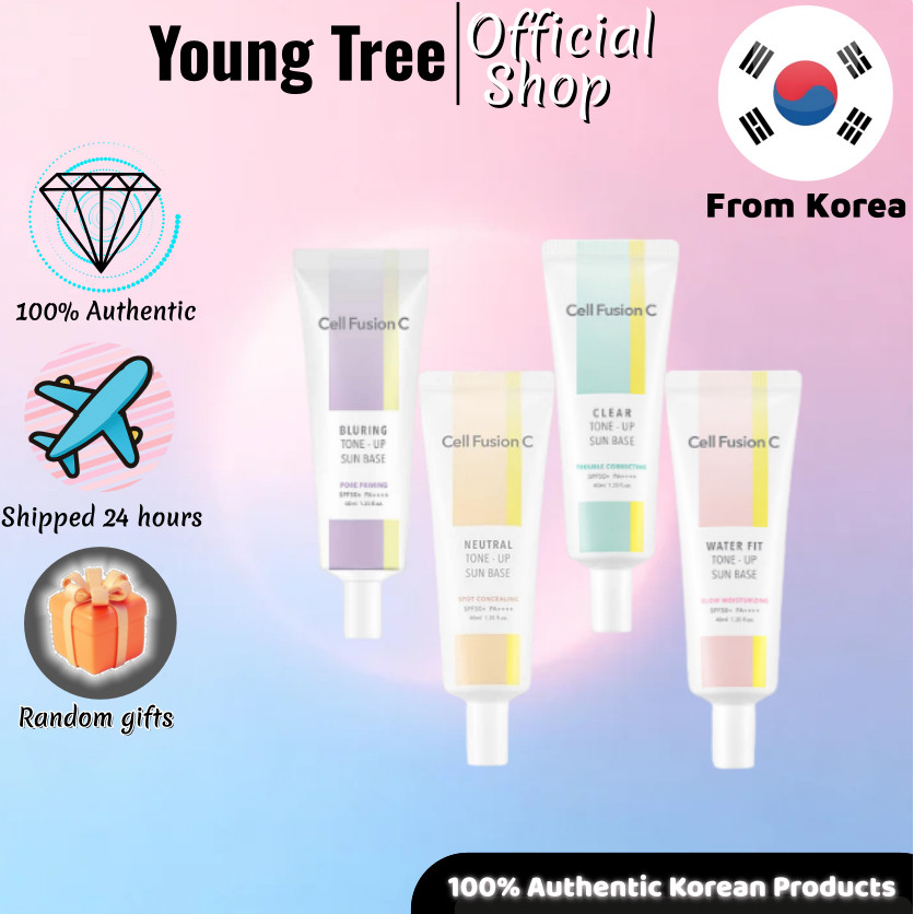 [Cell Fusion C] Neutral Tone-Up Sun Base 40ml/Water Fit Tone-Up Sun Base 40ml/Blurring Tone-Up Sun B
