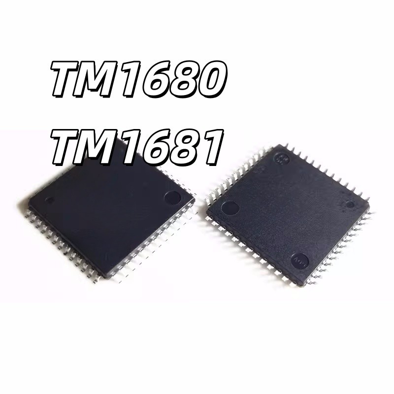 ยี่ห้อใหม่ TM1681 TM1680 LQFP48 LQFP52 Dot Matrix Exchange จอแสดงผล LED Control Driver ชิป