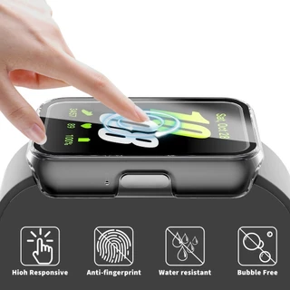 กระจกนิรภัย PC กรณีนาฬิกา for Samsung Galaxy Fit 3 ทุกรอบป้องกันหน้าจอฝาครอบป้องกัน กันชนเชลล์ฟิล์ม อุปกรณ์เสริม