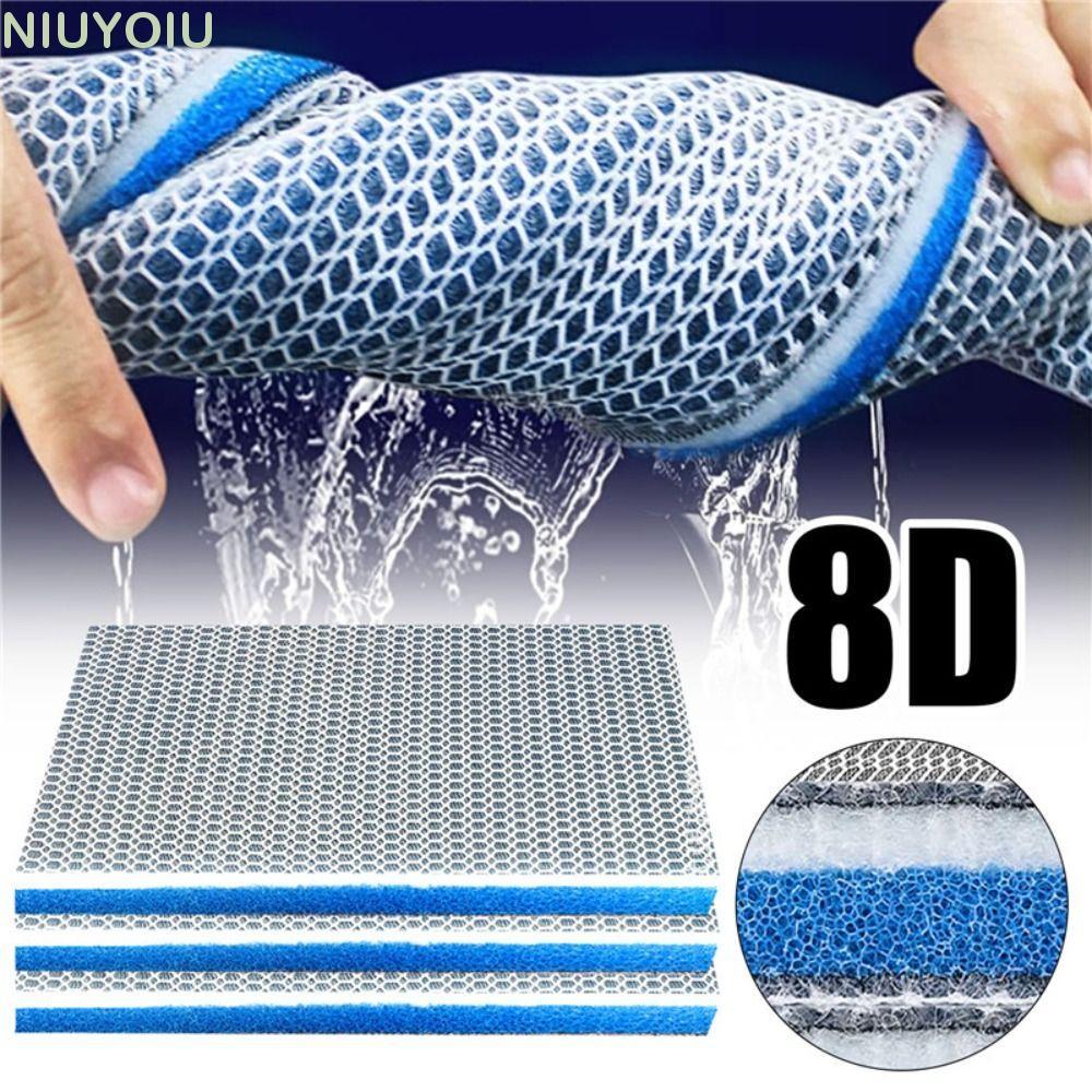 NIUYOIU 1 ชิ้นกรองชีวเคมี, High-Density 8D Aquarium Filter ฟองน้ํา,ทนทาน 8 ชั้นผ้าฝ้ายฟองน้ํา Aquarium อุปกรณ์เสริม
