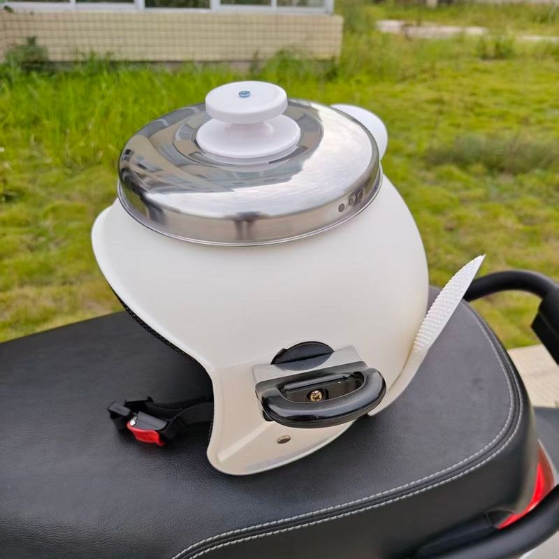 หมวกกันน็อคหม้อหุงข้าว Must-Have Kettle Helmets Pressure Cooker Helmets Monster Helmets High Super
