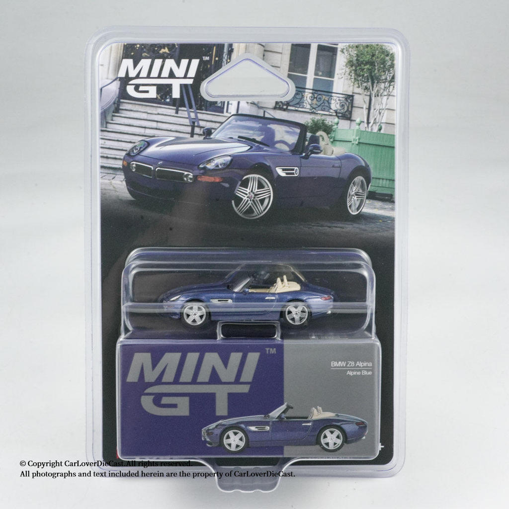 [โมเดลรถ] [คลังสินค้าพร้อมอย่างชาญฉลาด] MINIGT 1: 64 #1082 โมเดลรถ BMW BMW Z8 Blue Alloy