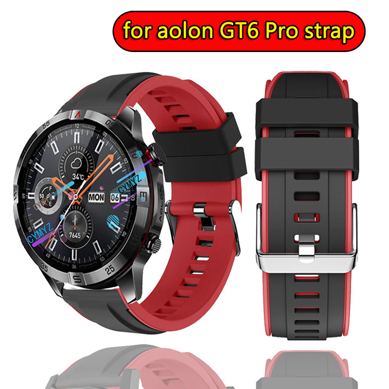 Aolon GT6 Pro strap สายซิลิโคน Aolon GT6 Pro สายสมาร์ทวอทช์ สายรัดข้อมือกีฬา