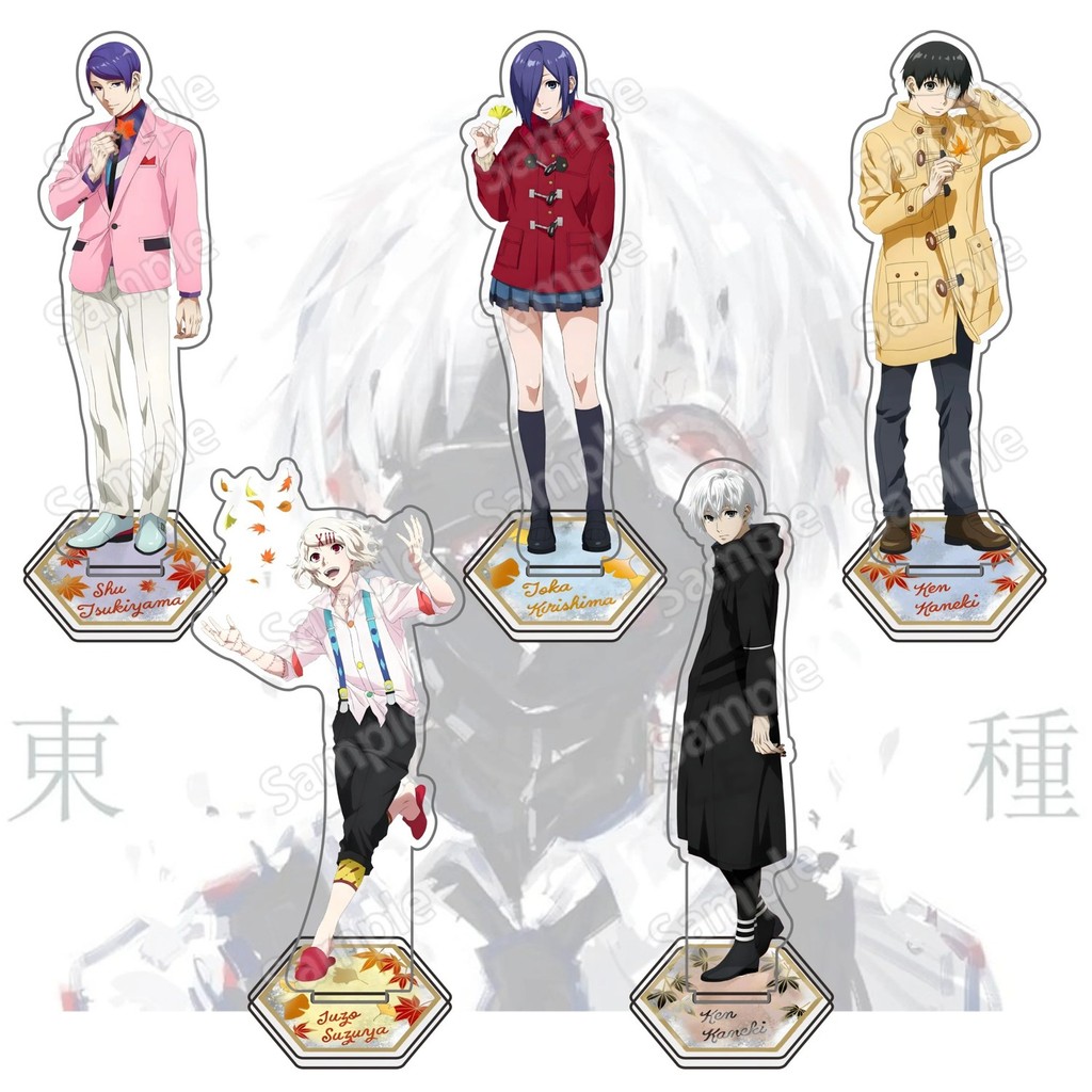 Standee Tokyo Ghoul mica อะนิเมะรุ่น Ken Kaneki Touka Juuzou Suzuya สะสมโต๊ะเรียนตกแต่งเป็นของขวัญ
