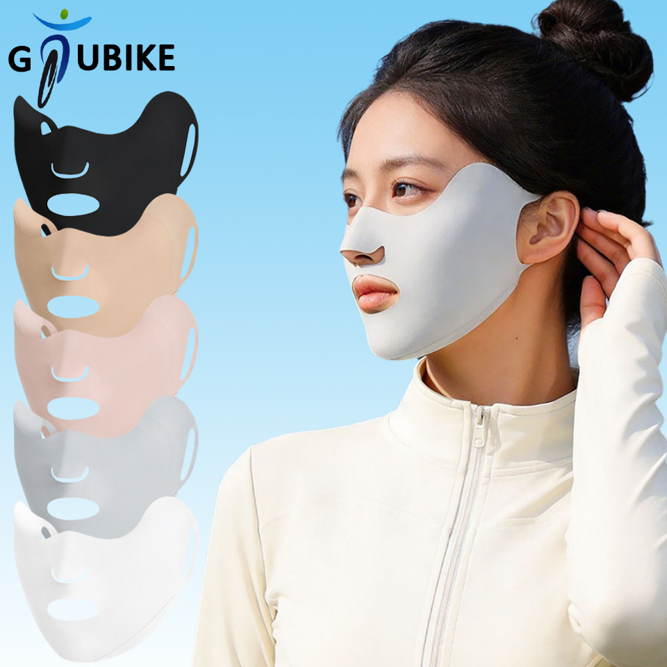 GTUBIKE UPF50+ หน้ากากป้องกัน UV ผ้าไหมน้ำแข็ง สำหรับกิจกรรมกลางแจ้ง