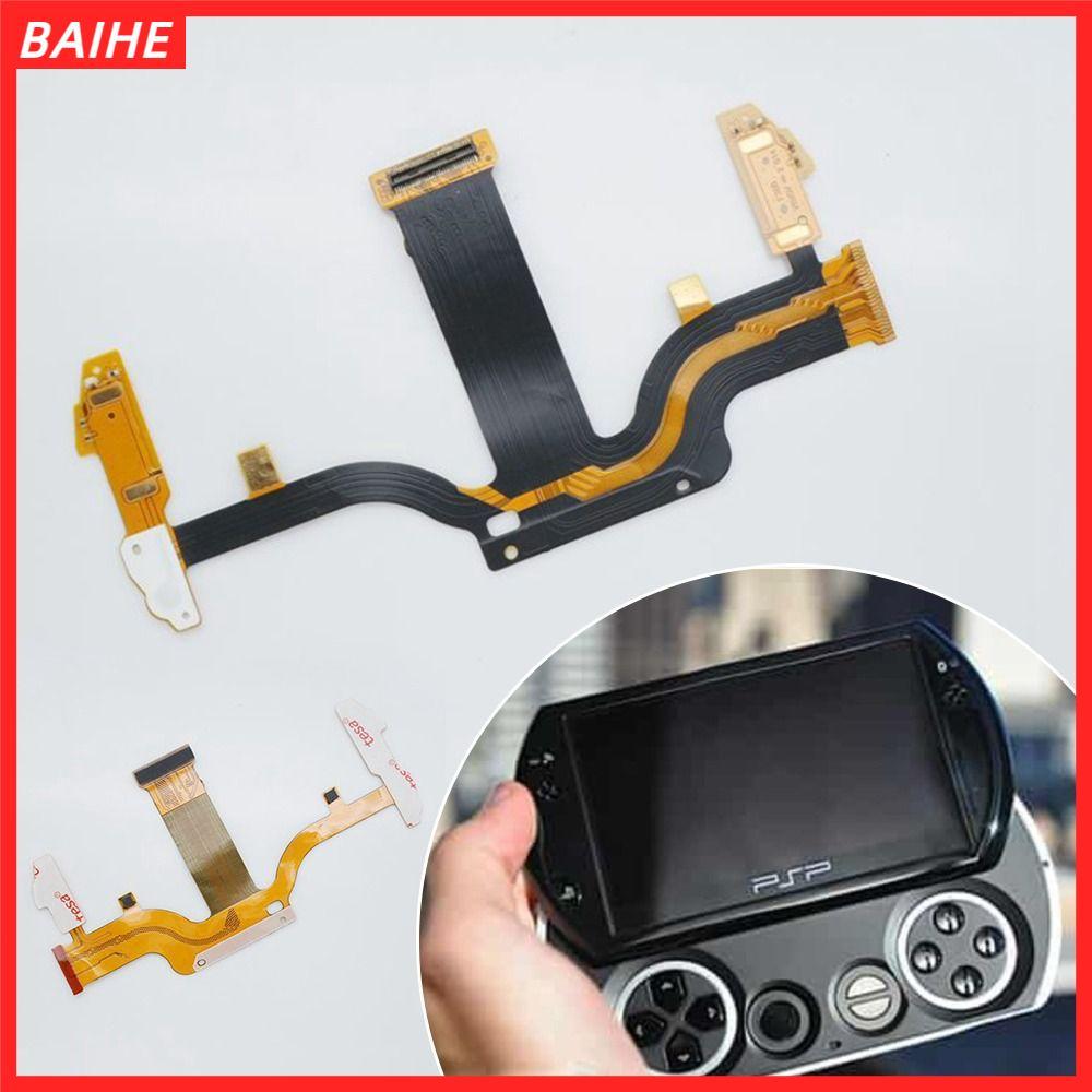 BAIHE สายหน้าจอ LCD สำหรับ PSP GO อะไหล่ริบบิ้น Flex Cable ซ่อมเมนบอร์ด DIY ทนทาน