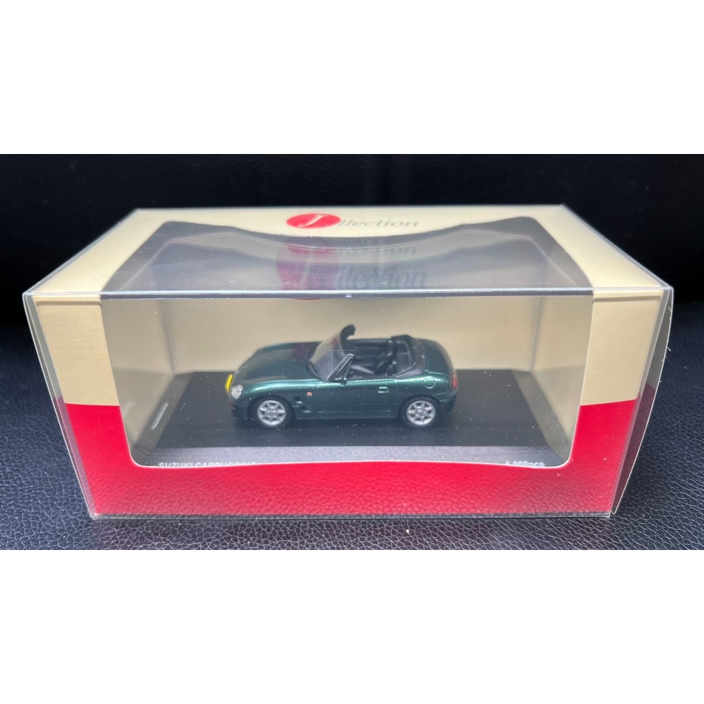 Jingshang J-COLLACTION 1/43 Suzuki Cappuccino 1993 รุ่นรถโลหะผสมสีเขียวเข้ม จํากัด 1008 ชุดพร้อมกล่อ