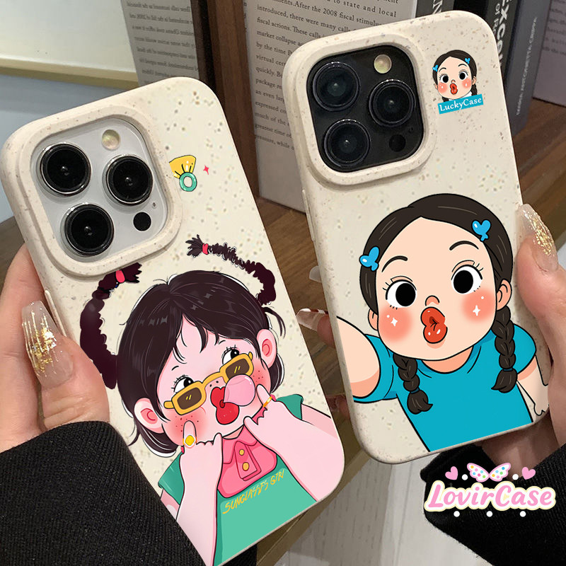 เคสสําหรับ IPhone Air Girl 15 13 16 17 11 14 12 Pro Max Air XR X 7 15 Plus Case