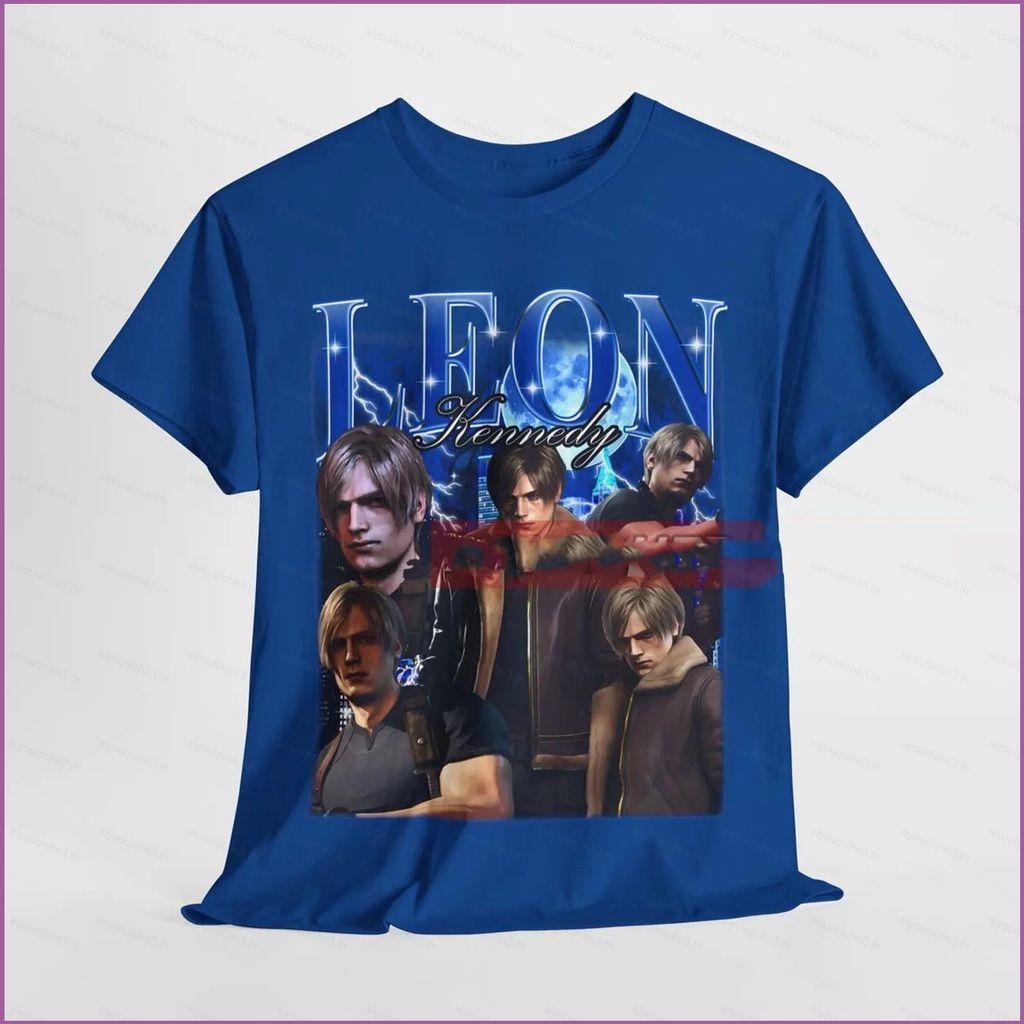 SY3 2026 แฟนของขวัญ Residence Evil Leon S Kennedy Bootleg เสื้อยืดการเล่นเกม tee แขนสั้นด้านบน YS3