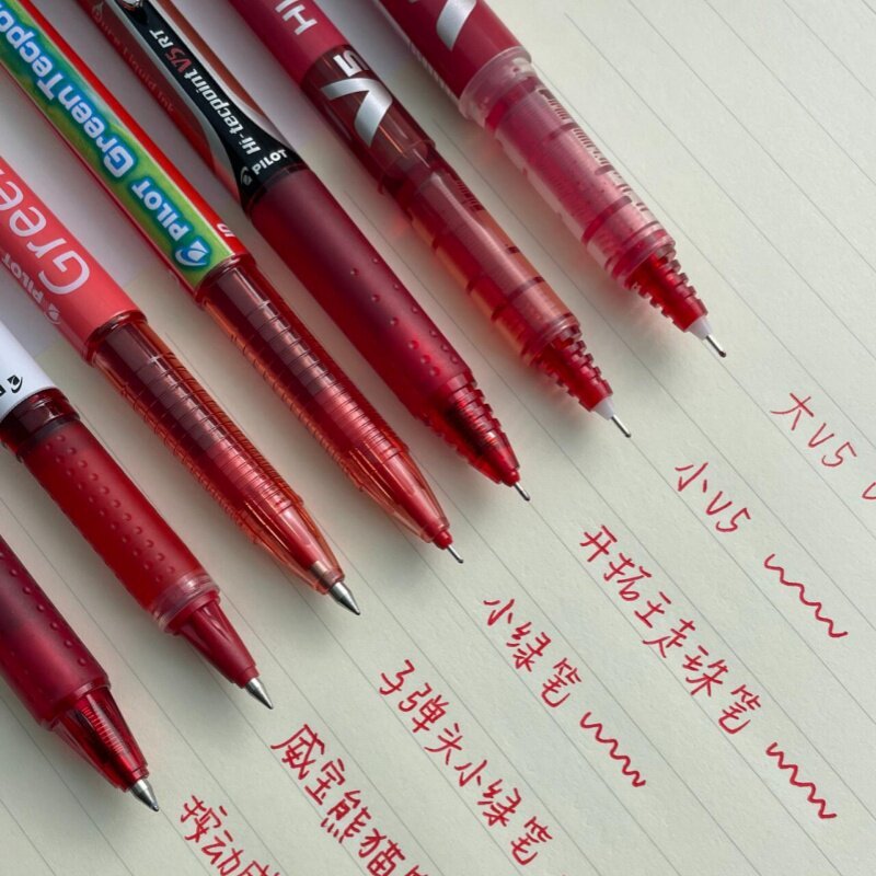 นักบินญี่ปุ่น Baile Red Pen P500 Juice Pen Juice Red Pen Teacher Dedicated Batch Homework Gel Pen