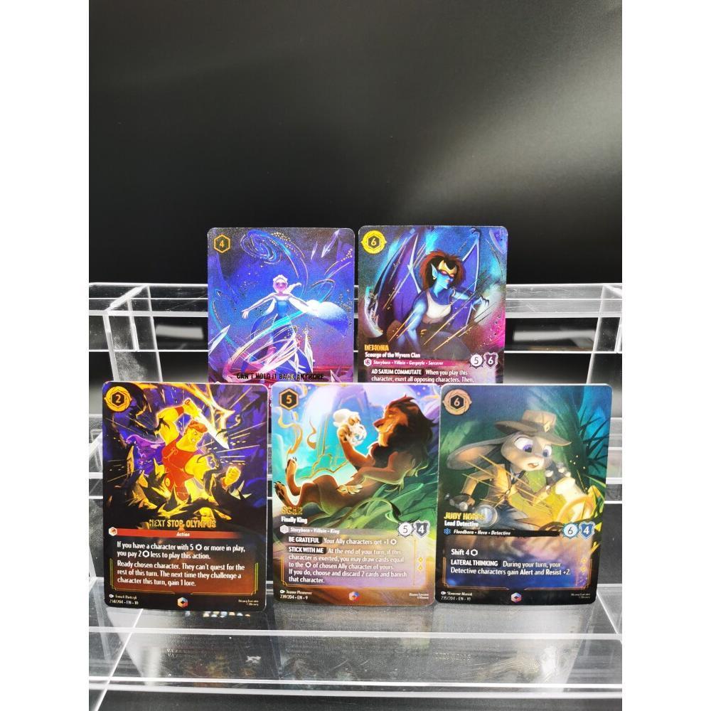 ดิสนีย์ ลอคาน่า เอลซ่า – ไม่ถือ มัน ไป! Demona – Spourge of the Wyvern Clan Next Stop, Olympus Scar – Finally King Judy Hopps – Lead Detective TCG Game Collection
