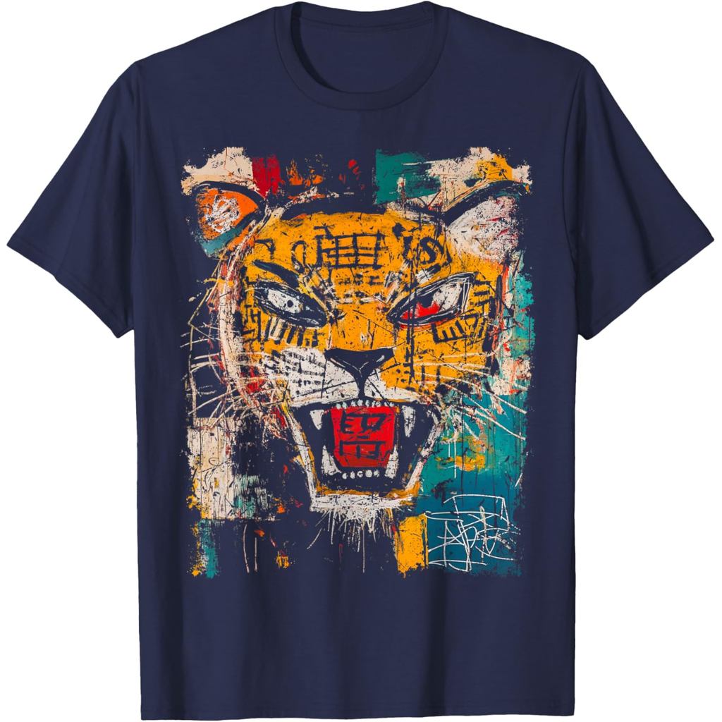 Pop Art Style Tiger 90s Graffiti T-Shirt