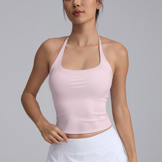 【LASYYOGA】Sports Bra U-neck Halter กันกระแทกแห้งเร็วสบาย Sli…