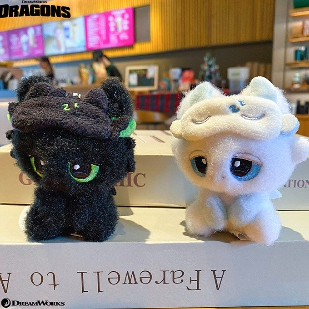 【PPXD】 ลิขสิทธิ์แท้ Universal Studios นักฆ่าไร้เขี้ยว Toothless จี้ห้อยกระเป๋า พวงกุญแจ Toothless ไนท์ฟิวรี่ จี้ขนนุ่ม