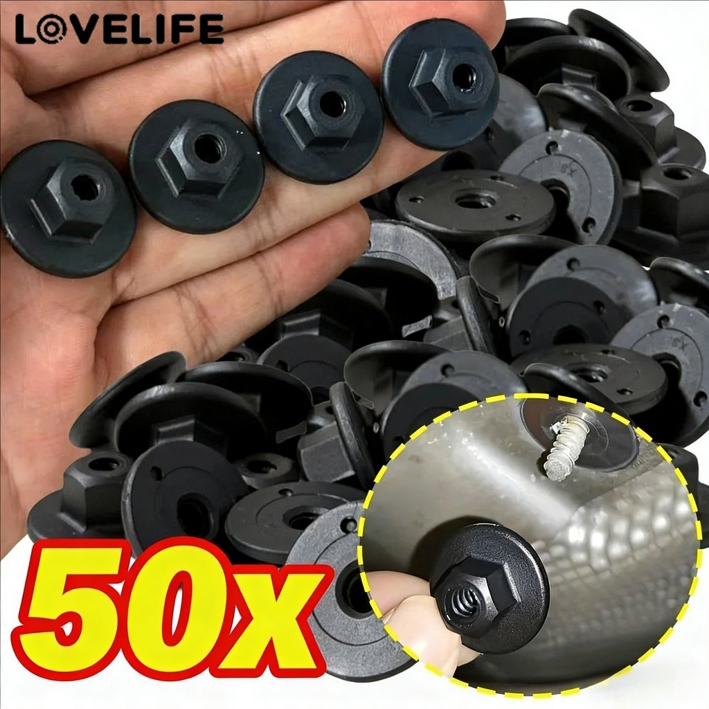[AUTO & 3C]10/50PCS - คลิปน็อตแตะตัวเองพลาสติกระดับพรีเมียมสําหรับ BMW X3 X5 X6 แชสซี, ตัวยึดยานยนต์ที่ทนต่อการสึกหรอ