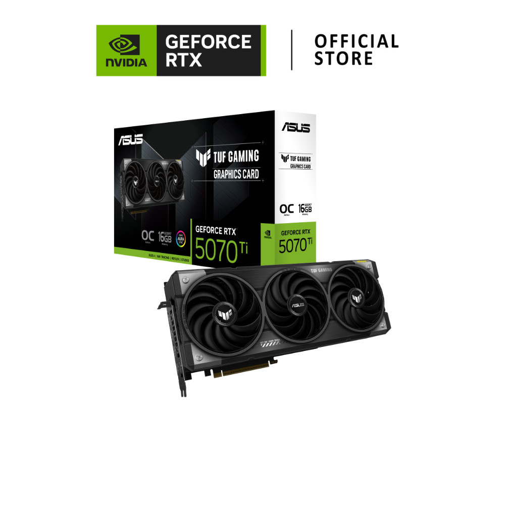 ASUS NVIDIA® GeForce RTX™ 5070 Ti  TUF Gaming OC 16Gb การ์ดจอ