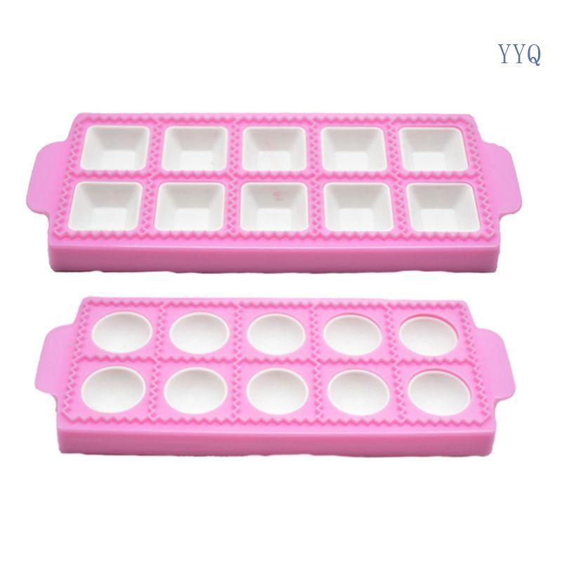 YQ Ravioli กด Ravioli แสตมป์มัลติฟังก์ชั่พลาสติก Ravioli Mould DIY เครื่องมืออบ