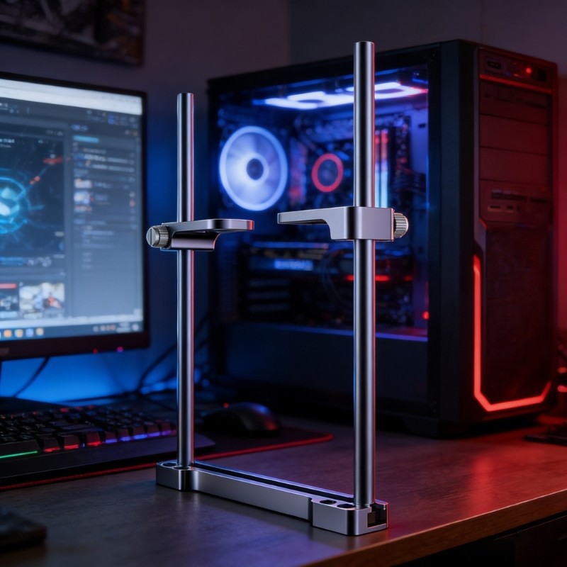 Orangesea อเนกประสงค์คอมพิวเตอร์ GPU Card Stand รองรับ GPU ขนาดใหญ่พร้อมโครงสร้างเสริมและเครื่องมือ 