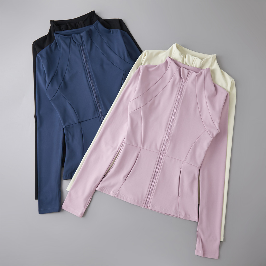 Yoga Clothes Windbreaker Sportswear Woman Running Long Sleeve Sweatshirt Sports Jackets Top Women Wo