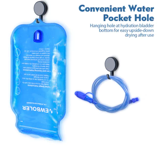 NEWBOLER ถุงเก็บน้ำ Hydration Pack แบบกระเป๋าเป้ ขนาด 3L สำหรับวิ่งและสวมใส่สะดวกสบาย BPA Free