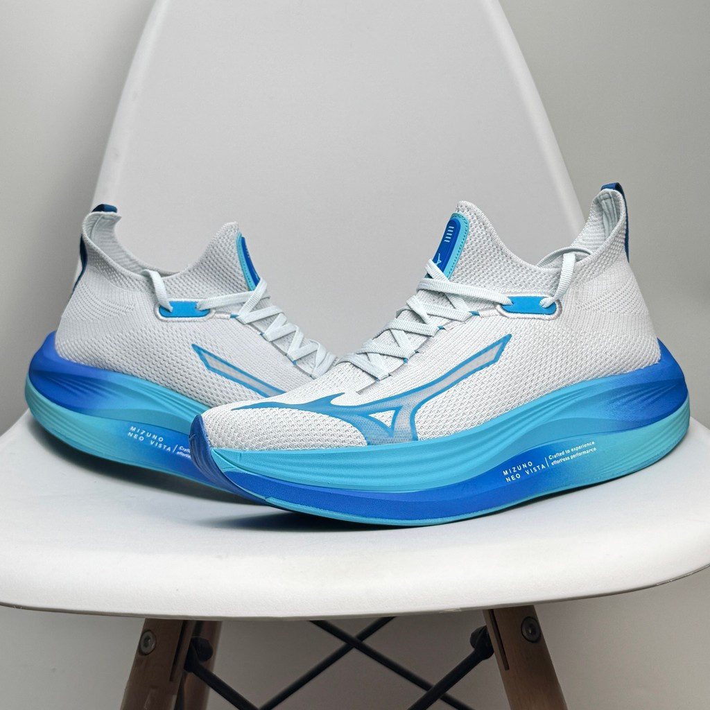 Mizuno Neo ปี Vista วิ่งผู้ชายผู้หญิงกีฬาตาข่าย Unisex คู่ Ultra-Light รองเท้าวิ่งจ๊อกกิ้งมาราธอนทาง