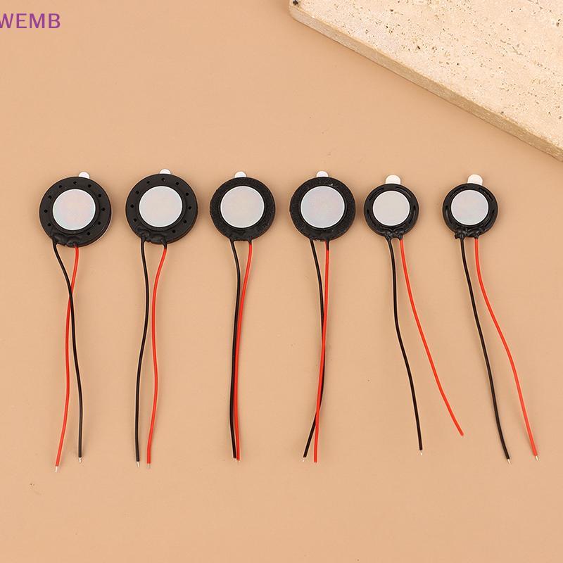 WEMB 2 ชิ้นรอบ 8 โอห์ม 1 วัตต์ลําโพง 8 โอห์ม 15 มม./18 มม./20 มม.ลําโพงแท็บเล็ตโทรศัพท์มือถือ et แตรลําโพงขนาดเล็กเสียงใหม่