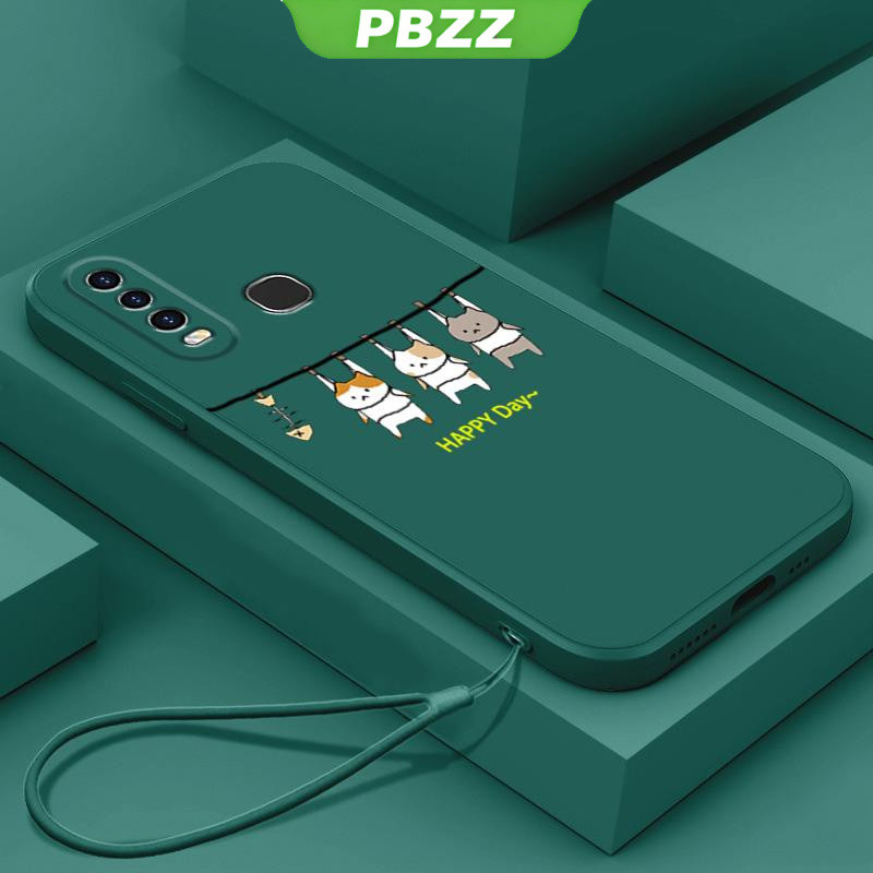 PBZZ เคสวีโว่ y11 เคส vivo Y11 เคสโทรศัพท์ ซิลิโคนนิ่ม ป้องกัน กันชน ลายแมว LSMM01 สําหรับ VIVO Y11 