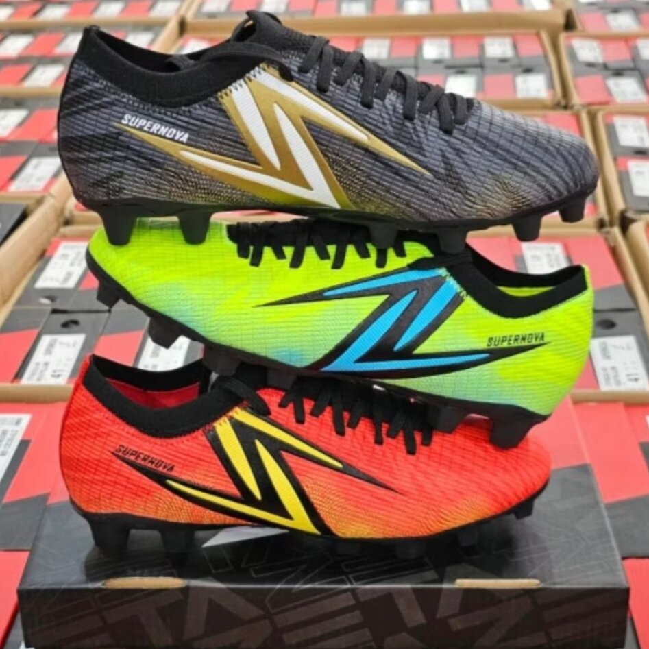 (ZETAลิขสิทธิ์)ไซส์ 38-44 รองเท้าฟุตบอล/สตั๊ด ZETA SUPERNOVA Flyknit ไซส์เด็ก-ผู้ใหญ่