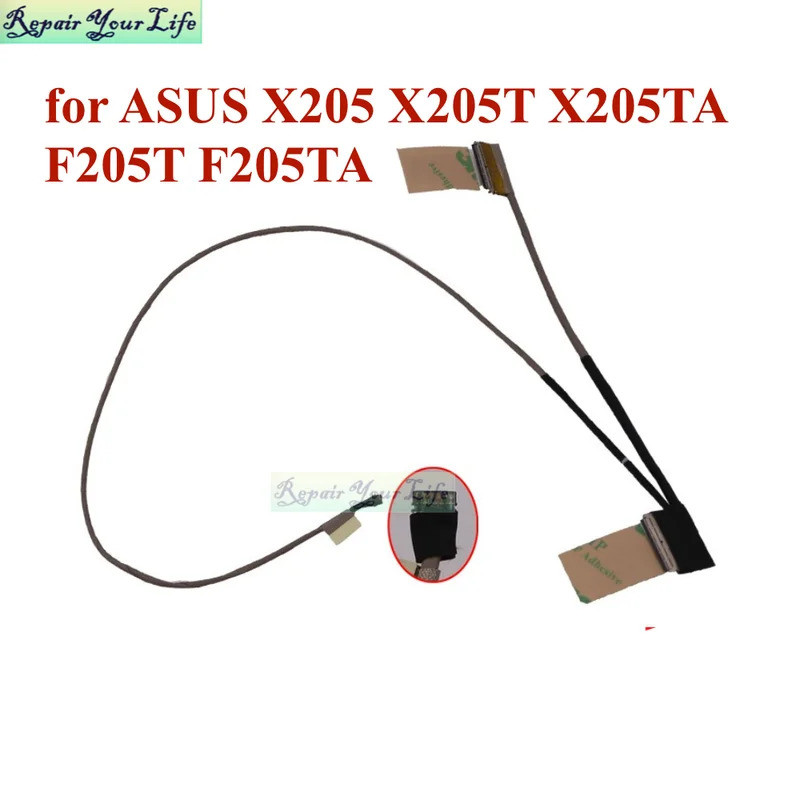 XK2 EDP LVDS สําหรับ ASUS X205 X205T X205TA F205T F205TA 30Pin แล็ปท็อปจอแสดงผล LCD Video Connector 