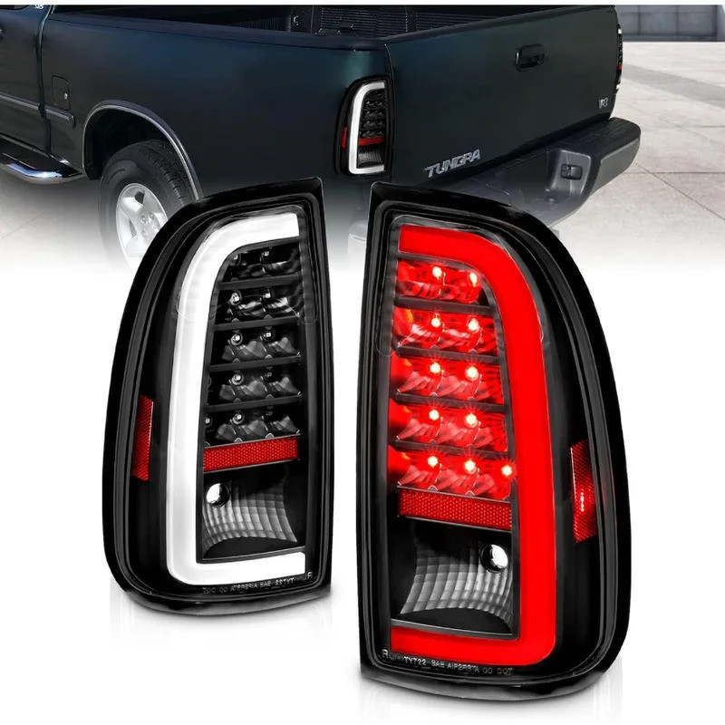 สําหรับหรับ 20002006  Tundra Standard Access Cab CType LED Tube สีดําเปลี่ยนไฟท้ายเบรคคู่เหมาะสําหรั
