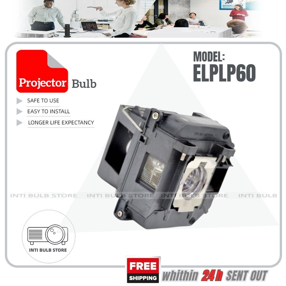 โคมไฟโปรเจคเตอร์ โปรเจคเตอร์หลอดไฟโปรเจคเตอร์สําหรับ EPSON ELPLP60 V13H010L60,PowerLite 93,PowerLite