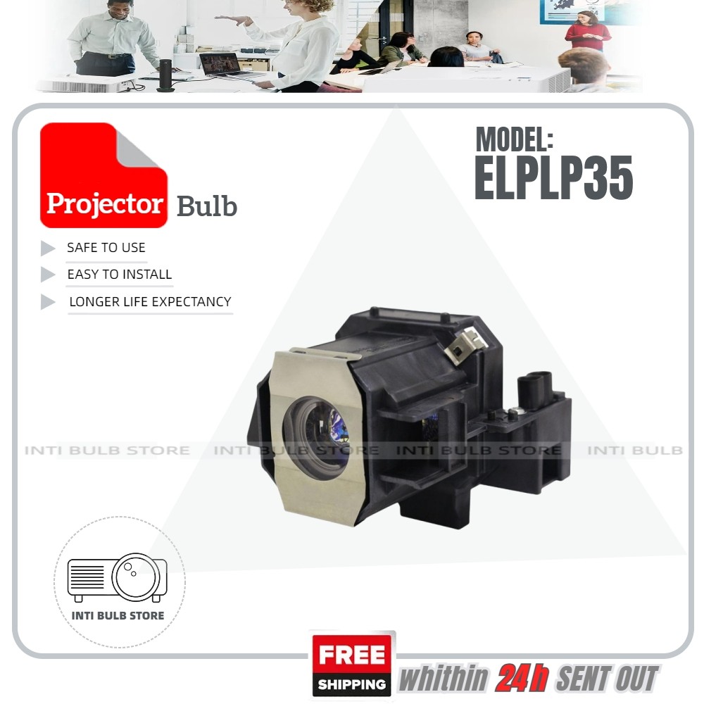 สําหรับ Epson โปรเจคเตอร์โคมไฟ ELPLP35 HC 400 Cinema 550 800 EMP-TW520 TW550 TW600 TW620 TW680 TW800