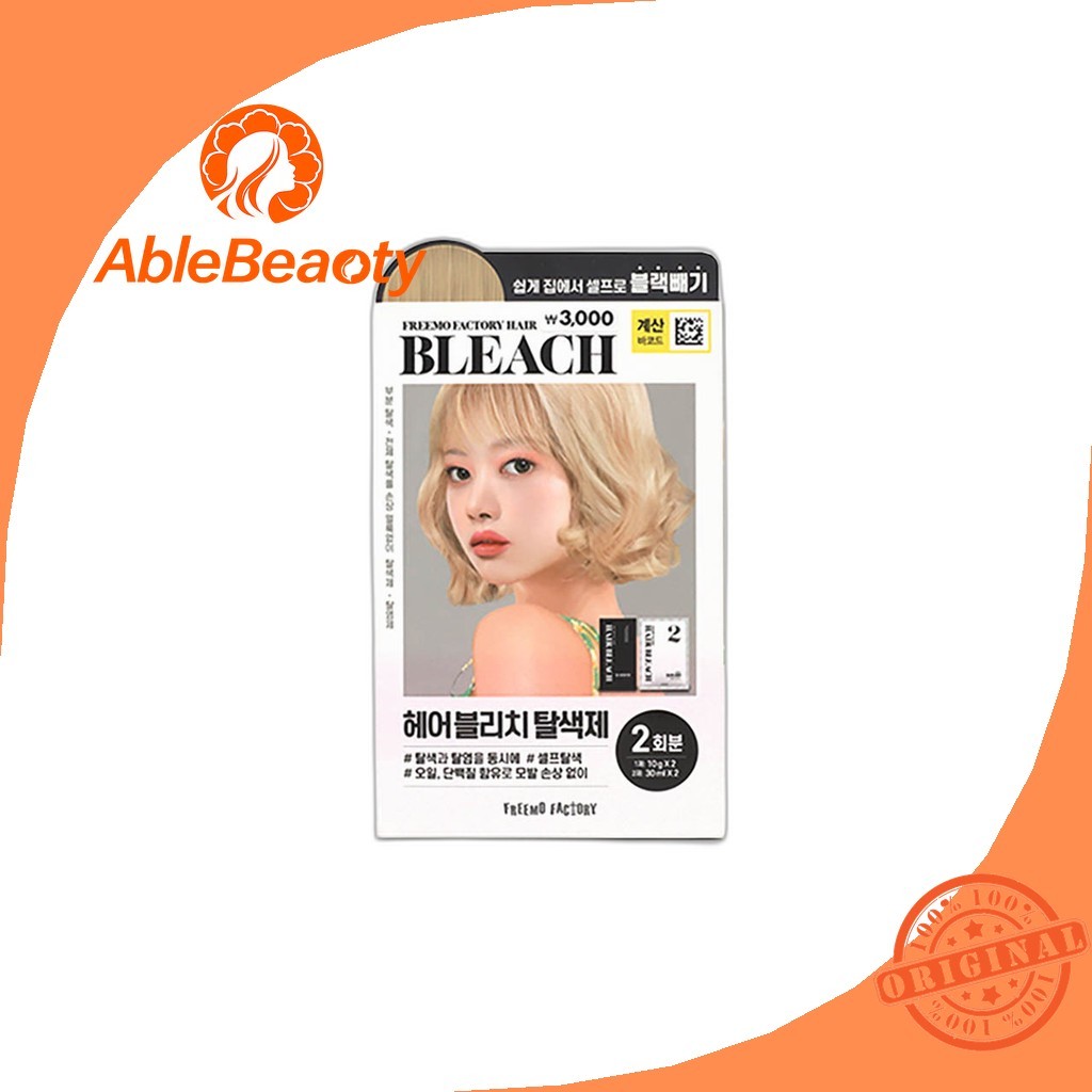 [daiso] Freemo Factory Hair Bleach, 80ml, 2pc / Korean Hair Bleach / Lightening Kit / ของแท้ 100% โด