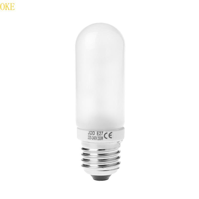OKE 220V-240V 250W JDD E27 ไฟฉายหลอดสําหรับสตูดิโอถ่ายภาพแฟลชไฟ LED