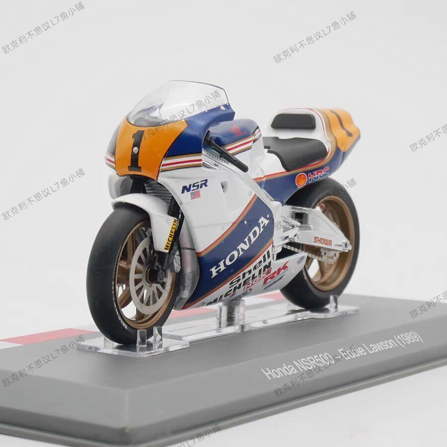 MOTOGP Racing รุ่น 1: 18 IXO Honda NSR500 Eddie Lawson WDC World Champion รถจักรยานยนต์รุ่น Honda NS