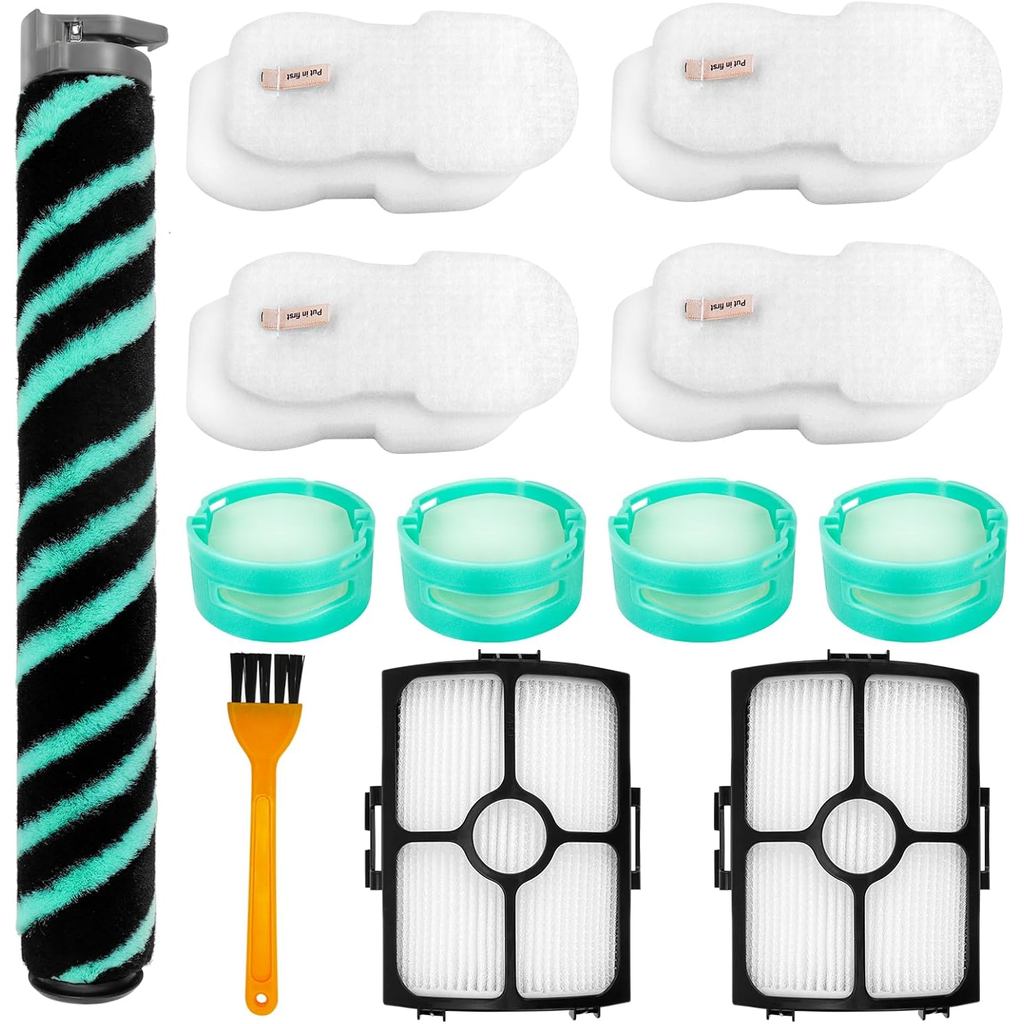 HZ4002 ตัวกรองทดแทนสําหรับ Shark HZ4002 & HZ4001AMZ แบบมีสายสูญญากาศ, 12PCS อุปกรณ์เสริมชุด 4x โฟม &